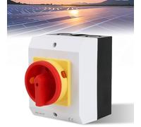 4-Pole Main Switch, 7.5KW 16A Main Switch Circuit Breaker with Housing Isolation, IP65 Main Switch with Plastic Housing, Rotary Switch for Connecting Switches and Disconnecting Small Circuits