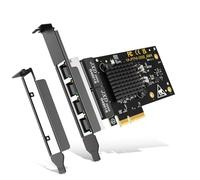 4 Port 1Gb Base-T Network Card, I350 Controller, NICGIGA 4 x 1G PCIe Ethernet Adapter, 1Gbe RJ45 Port NIC Card, Windows 10/11/Windows Server/Linux
