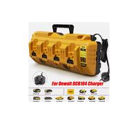 4-Port DCB104 Fast Charger For Genuine 12V/20V Lithium DCB205 XR Ba...