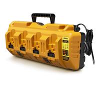 4-Port DCB104 Fast Charger For Genuine DEWALT 12V/20V Lithium Battery Hinsinc Yellow One Size