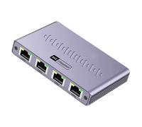 4 Port Ethernet Splitter Gigabit Speed Networking Adapter Aluminum Housing Case Multiple Device Sharing