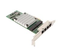 4 Port Gigabit PCIe Network Adapter, 10/100/1000 Mbps RJ45 Ethernet NIC Card, PCIEx4 Wifi Card LAN Controller for Desktop Computers