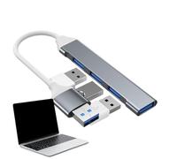 4 Port Multipurpose Data Splitter, Type-C Usb Hub Docking Station | Multifunction Notebook Cube Portable Usb Adapter Expander For Comput Flash Drive