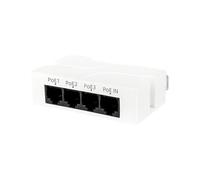 4-Port POE Extender 10/100Mbps 1 to 3 Network Switch Repeater with IEEE802.3af Plug and Play Function