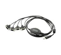 4 Port RS232 FT4232HL Professional USB to Serial Adapter with TX/RX LED and COM Retention FTDI Chip & Fast 920K Per Port Transfer Speed Certified Microsoft Windows 7 and 2008 Driver Included (32/64-Bit)
