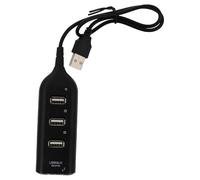 4-port USB 2.0 Hub Black Abs USB Data Hub for Tv Keyboard