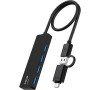 4 Port USB 3.0 5Gbps High Speed Hub Splitter Type A+C