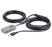 4 Port Usb 3.0 A Male To Female Active Extension Hub 10M Black