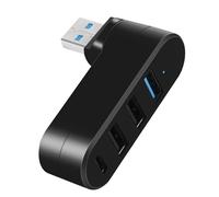 4-Port USB 3.0 Hub, 3X USB-A + 1x USB-C, USB Splitter Rotatable 90°/180° - for Laptops, TV, Desktop PC etc.