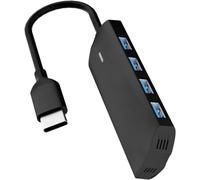 4-Port USB 3.0 Hub,Ultra-Slim Multiport Data USB Hub Adapter Fast Data Transfer for MacBook Pro/Air,iPad Pro,Laptop,Windows PC, Flash Drive, Mobile HDD(0.5FT/0.15M)