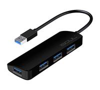 4-Port USB 3.0 Ultra Slim Data Hub for Macbook, Mac Pro/mini, iMac, Surface Pro, XPS, Notebook PC, USB Flash Drives, Mobile HDD, PS4, PS5 and More