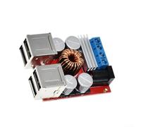 4-Port USB Car for charger Board DC-DC Step-Down Module 8V-35V to 5V for 8a Total Output for Multi-Device Charging DIY Electronics Projects Red PCB