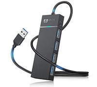 4-Port USB Hub 3.0 with 50 cm Cable, Ultra Slim USB Hub, USB Distributor 3.0 Data Hub Extra Light Super Speed for MacBook Air/Pro/Mini, iMac, XPS, Laptop, USB Flash Drives, Mobile HDD and More