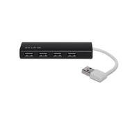 Belkin F4U042BT interface hub 480 Mbit/s Black