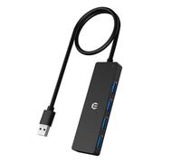 4 Port USB Hub, USB 3.0 Hub, Ultra Slim USB Data Hub, USB Splitter USB 3.0 Adapter for Multiport Adapter 5Gbps Data Hub for Xbox,Ps4,Notebook PC,Tesla Model 3,Mobile HDD Laptop USB Hub