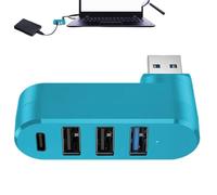 4 Port USB Hub - USB 3.0 Splitter Adapter for Laptop, Expansion Station | Rapid Data Sharing Portable 3.0 Hub for Car, Charging Splitter for Multiple Devices, Laptop Port Adapter