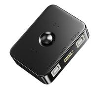 4 Port USB Sharing Station, Manual Peripheral KVM Switcher Box | Computer Keyboard Monitor Adapter For Remote Work Video Editing Streaming Control Room