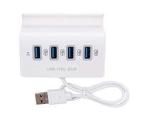 4 Port USB2.0 Hub Multiple Interfaces OTG Hub Adapter Data Transmission Converter For Phone Tablet Desktop Compatible For MAC OS, For Windows,