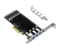 4 Port USB3.2 PCIE Expansion Card PCIE To USB3.2 Board 10Gbps Adapter Controller Replacement For Desktop PC Accessories USB Expansion Card