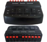 4 Port Zone Speaker Selector Splitter Switch *50W 8 Ohm* Audio Distribution Box