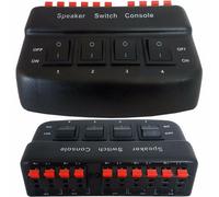 4 Port Zone Speaker Selector Splitter Switch - 50W 8 Ohm - Audio Distribution Box