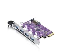 4 ports PCIe to USB3.0 HUB PCIe expansion card Adapter 5Gbps for Motherboard, with 15-pin SATA Power Connector