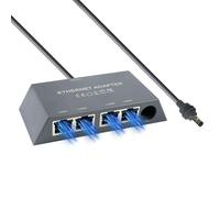 4 Ports Starlink Ethernet Adapter for Starlink Mini Starlink Gen3, Multi-Ports Starlink V3 Ethernet Adapter 1Gbps 4 Devices Networked Simultaneously for Wired External Network