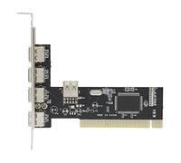 4 Ports USB 2.0 PCI Expansion Card, 480Mb/s High Speed HUB Converter for PC Desktop Computer