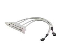 4 Ports USB 2.0 Port Plate Adapter Panel USB Extension Motherboard | Motherboard 4 Ports USB 2.0 BUBS Adapter Silver Plate | Interface Expansion