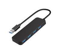 4 Ports USB Hub, USB 3.0 Hub USB Splitter USB Expander for Laptop, Flash Drive, HDD, Console, Printer, Camera,Keyboard