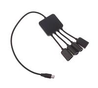 4 Ports USB Type C Hub Extensions Splitter Adapter USB C To 4 USB 2.0 Hub Converter High Speed Transfer For Laptop