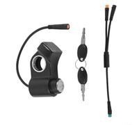4-Position Ignition Key Switch ACC OFF RUN START Panel Mount | Real-time status monitor, for digital display integration, precise start control, black ABS body, direct fit
