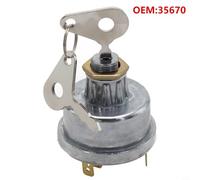 4-Position Ignition Switch for Massey Ferguson 35 65 135 175 185 & For Case IH B275 B414 Tractors, 12V/24V Replacement Compatible with For Lucas