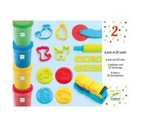 Djeco - Introduction to dough 4 tubes / 21 tools *