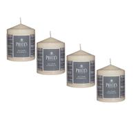 4 Prices Altar Pillar Church Candle 100 x 80mm Unscented Smokeless Non Drip 50H