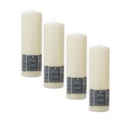4 Prices Tall Altar Pillar Church Candle 250 x 80mm Unscented Smokeless Non Drip