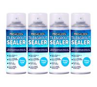 Pro-Kleen Tile & Grout Sealer 4 x 400ml - Waterproof Protection Against Mould, Mildew & Limescale - Seals & Protects Backsplashes, Bathrooms, Worktops & More - Long-Lasting & Non-Staining