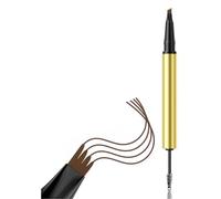 4 Prong Eyebrow Pencil Easy Control Smudgeproof Dobule Ended Brows Spoolie Easy Application For Women And Girls Natural Looking Brows Pencil