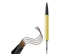 4 Prong Eyebrow Pencil Easy Control Smudgeproof Dobule Ended Brows Spoolie Easy Application For Women And Girls Natural Looking Brows Pencil