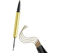 4 Prong Eyebrow Pencil Easy Control Smudgeproof Dobule Ended Brows Spoolie Easy Application For Women And Girls Natural Looking Brows Pencil