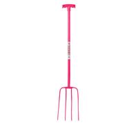 4 Prong Manure Fork T Handle Lightweight for Stable Bedding or Garden Compost