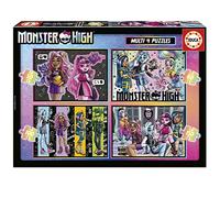 Educa - Puzzle Set with 50/80/100/150 Pieces Monster High, 4-in-1 Puzzle for Children from 6 Years (19706)