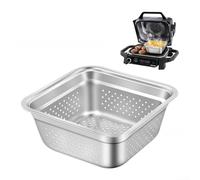 4 Quart Stainless Steel Grill Basket for Ninja/Woodfire OG701, Air Fryer Basket Replacement, BBQ Accessories with Multiple Air Vents for Crispy Frying, Grilling, Roasting