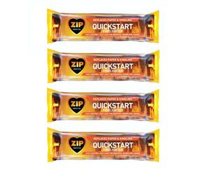 4 Quickstart Firelighter Blocks Instant Light Chimenea Firepit 150g