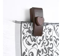 4 Quilt Hanger for Wall for Display - Tapestry Hangers for Walls, Wooden Rug Hangers for Wall Hangings, Decorate with Your Blanket and Tapestry Hangers, Quilt Rack Clamps for Mount (Brown)