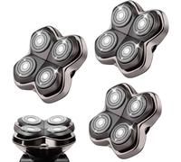 4 Razor Heads Compatible with Pitbulls Gold PRO, Silver PRO, Platinum PRO and Butterfly Kiss Razors (Pack of 3)