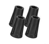 4 Reinforced Rubber Tip Covers for Trekking Poles Anti Skid Protection on Various Terrains