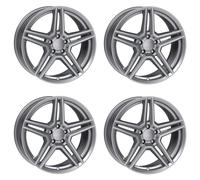 4 Rial M10 wheels 7.5Jx18 ET49 5x112 GRA for MERCEDES-BENZ A B C CLA EQA EQB GLA