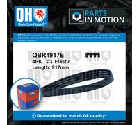 4 Rib Multi V Drive Belt QBR4917E Quinton Hazell 4PK917ELASTIC Quality New