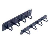 4 RING 19 Inch CABLE MANAGER - 1U, BLACK